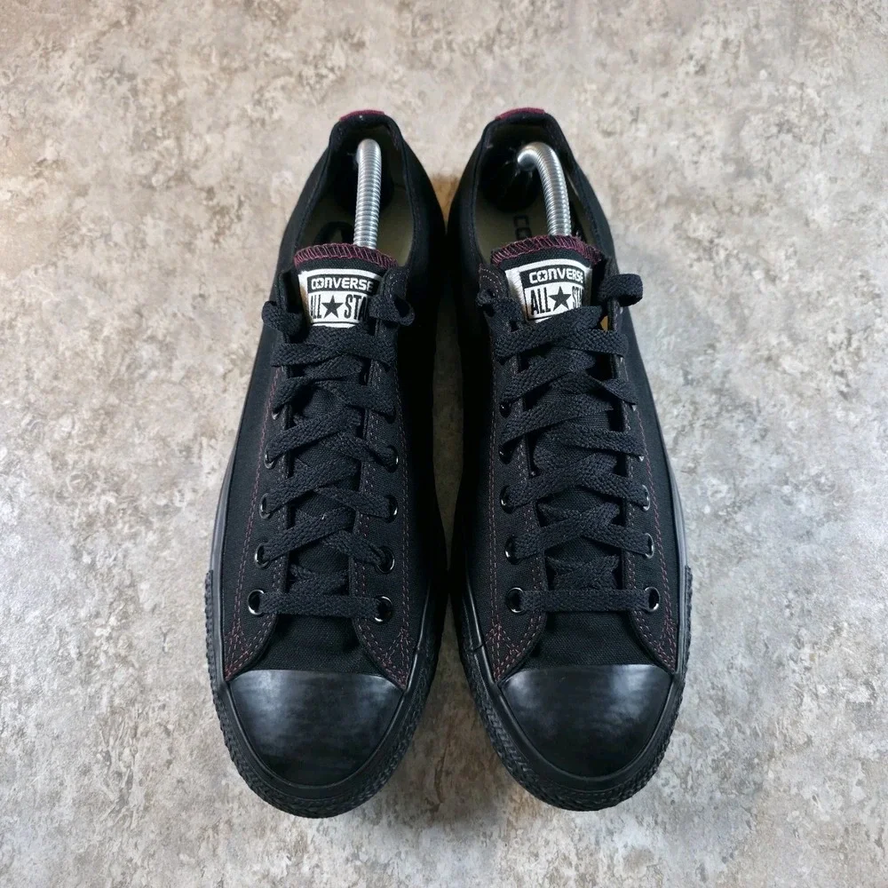Converse Low Top Black Burgundy Sneakers 146639C 